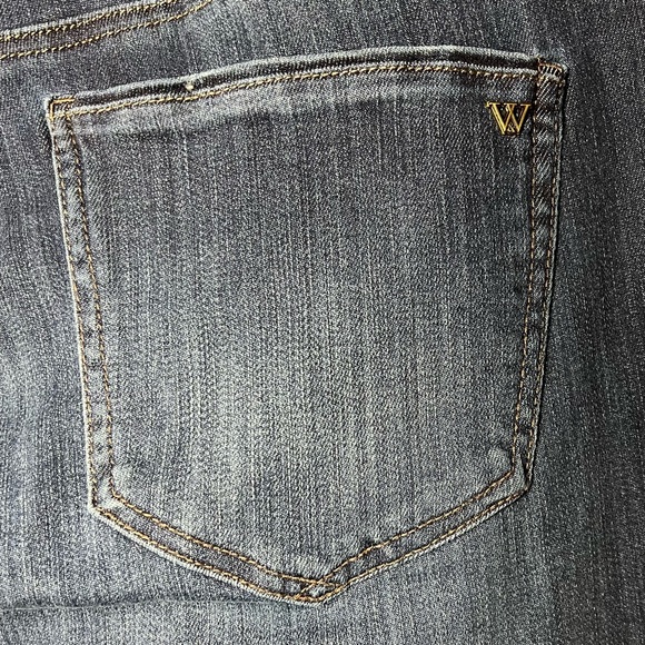 Wit & Wisdom High Rise Skinny Distressed Raw Hem Denim Jean - Picture 6 of 15